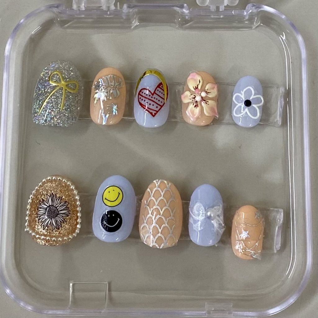 小学生が作ったネイルチップ