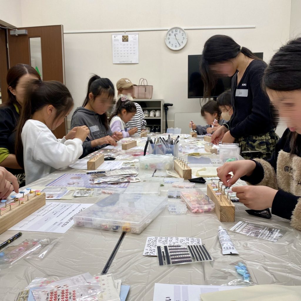 キッズネイル体験会の様子