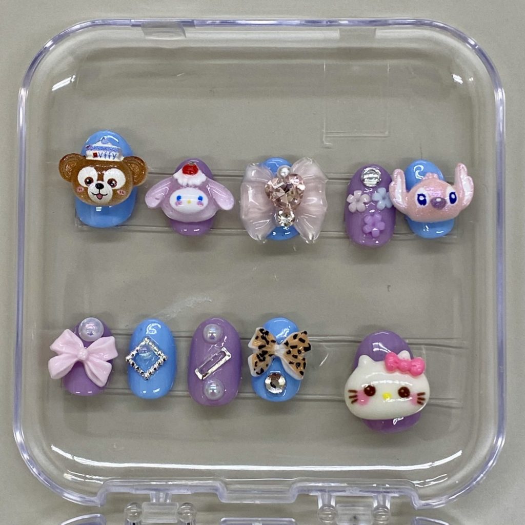 子どもたちが作ったネイルチップ作品