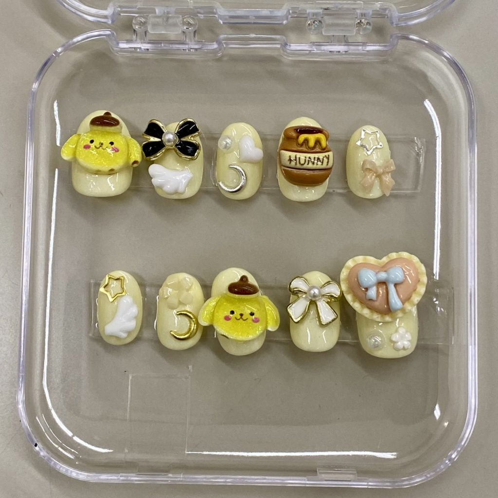 子どもたちが作ったネイルチップ作品