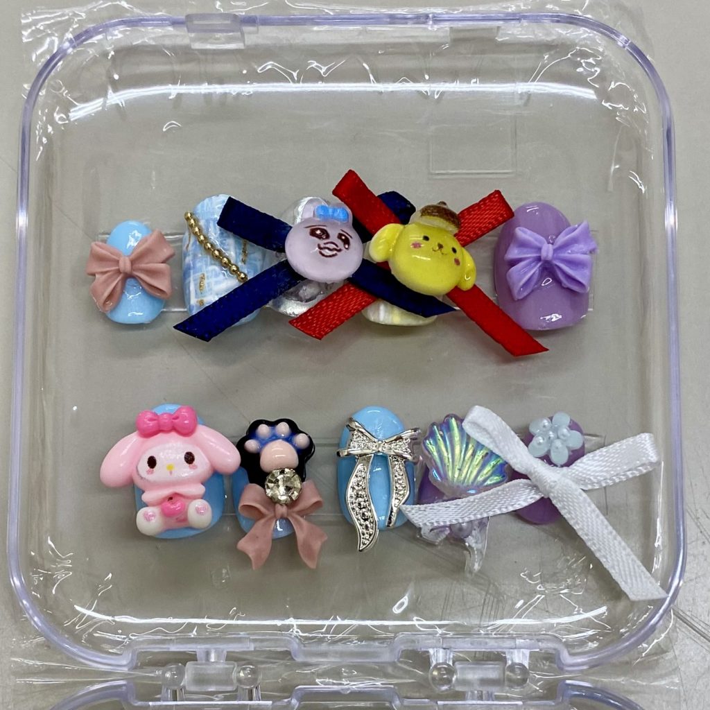 子どもたちが作ったネイルチップ