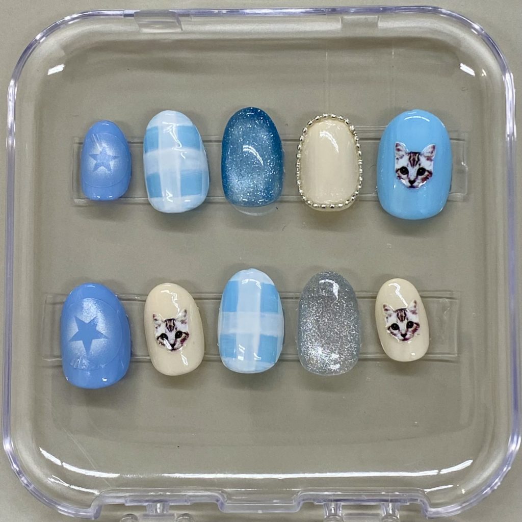 子どもたちが作ったネイルチップ作品