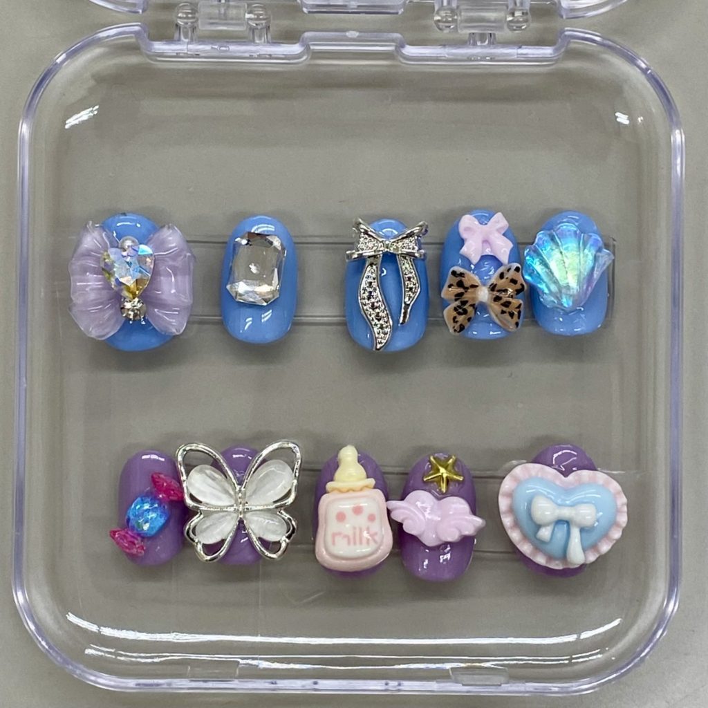 子どもたちが作ったネイルチップ作品