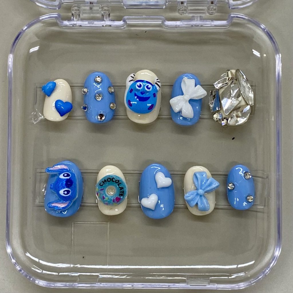 子どもたちが作ったネイルチップ作品