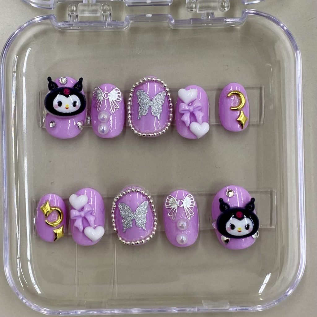 子どもたちが作ったネイルチップ作品