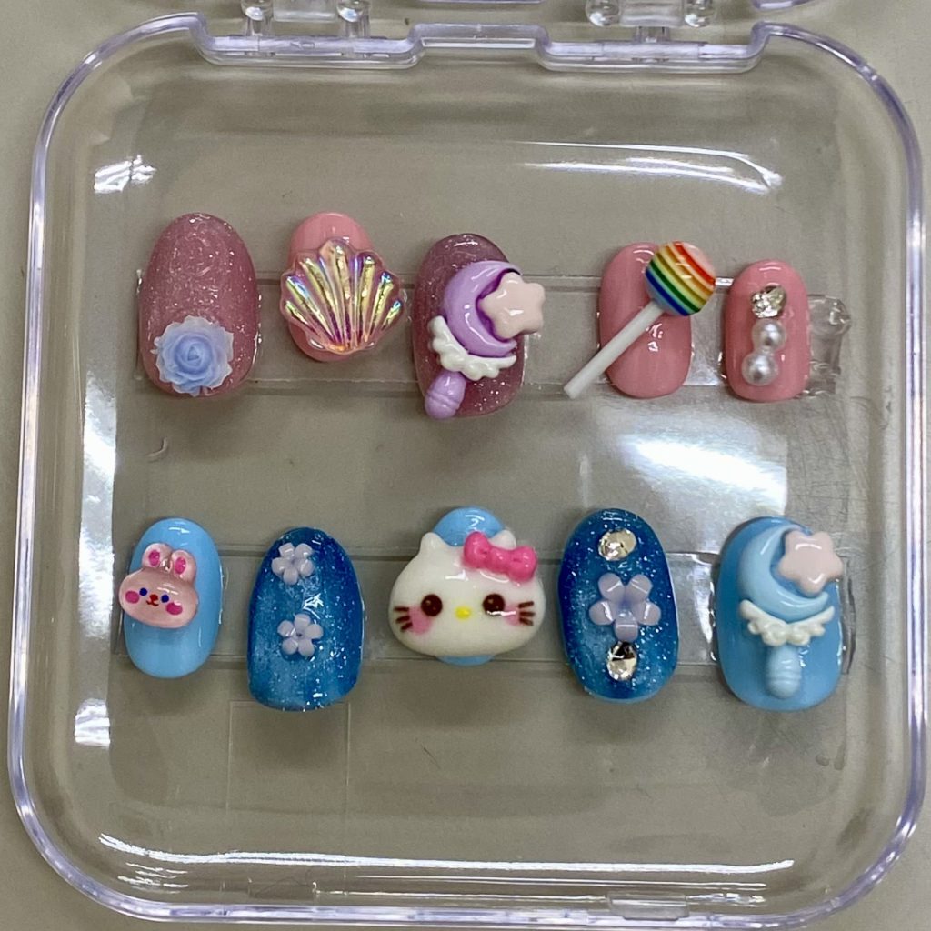 子どもたちが作ったネイルチップ