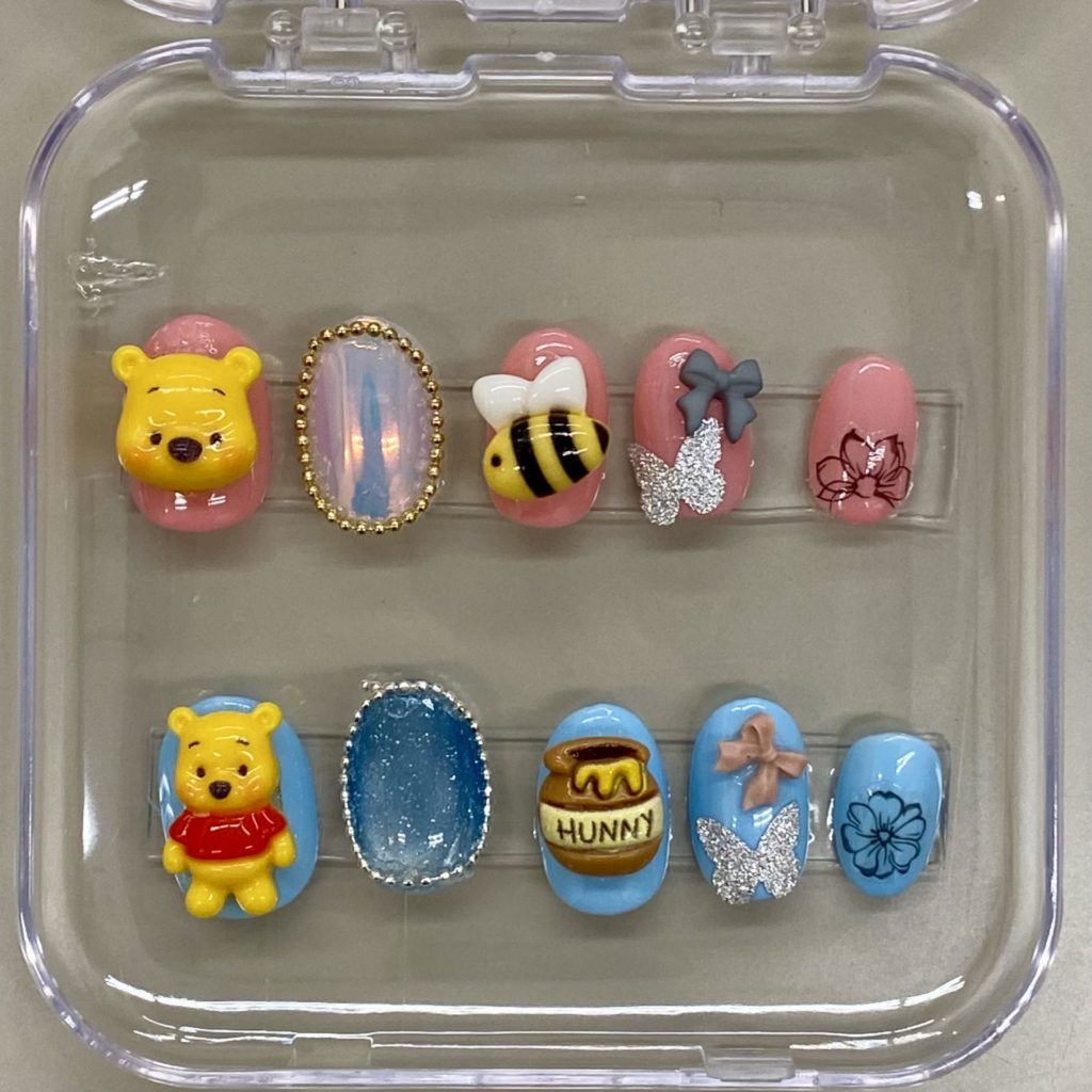 子どもたちが作ったネイルチップ作品