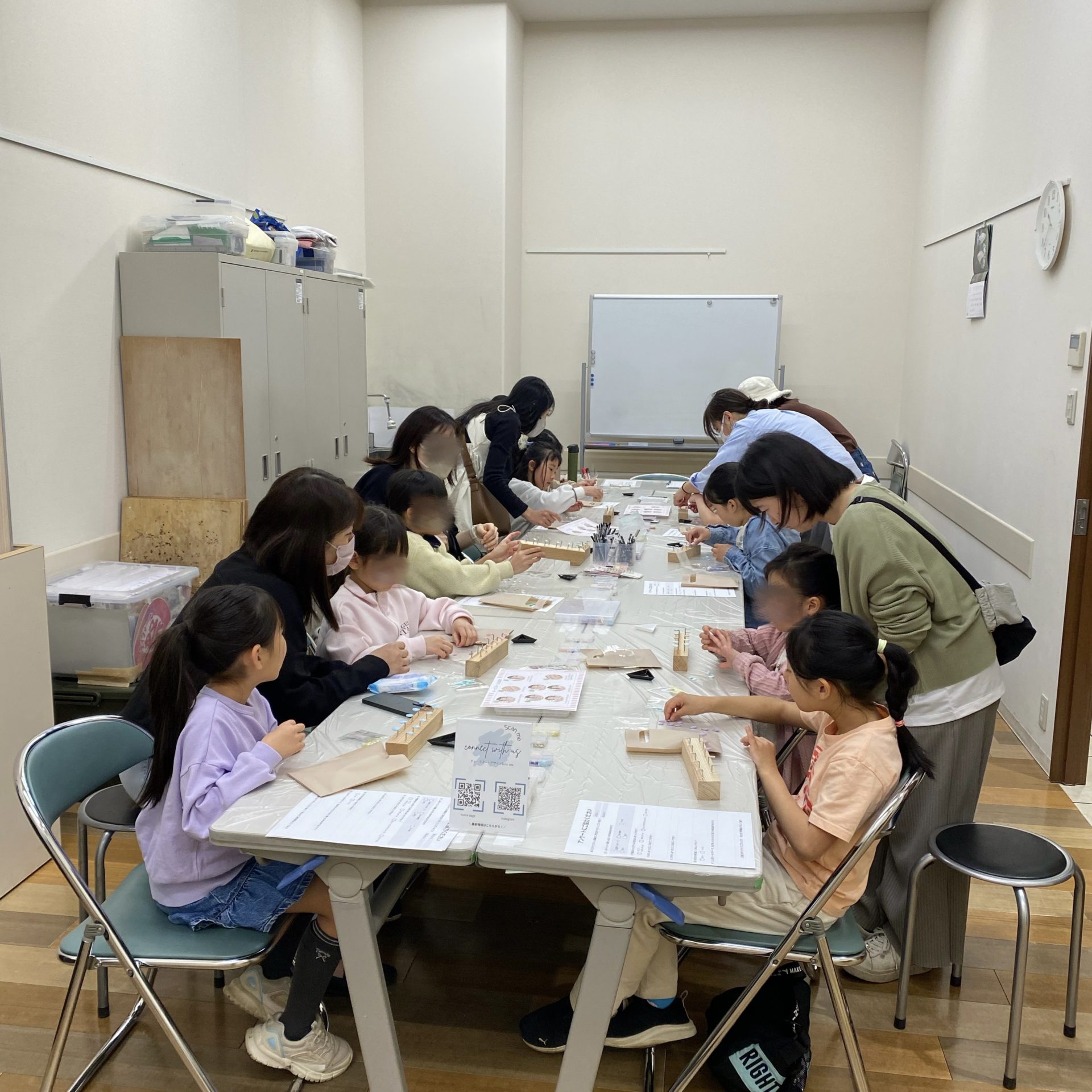 キッズネイル体験会の様子