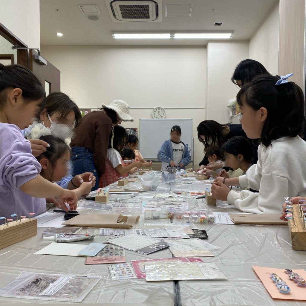 キッズネイル体験会の様子