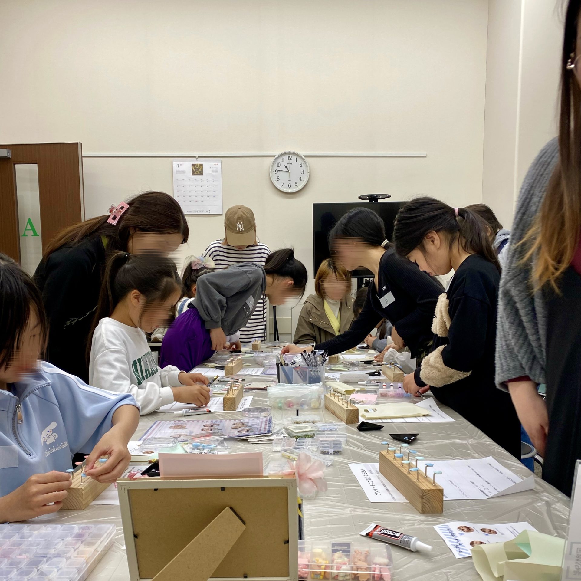 キッズネイル体験会の様子