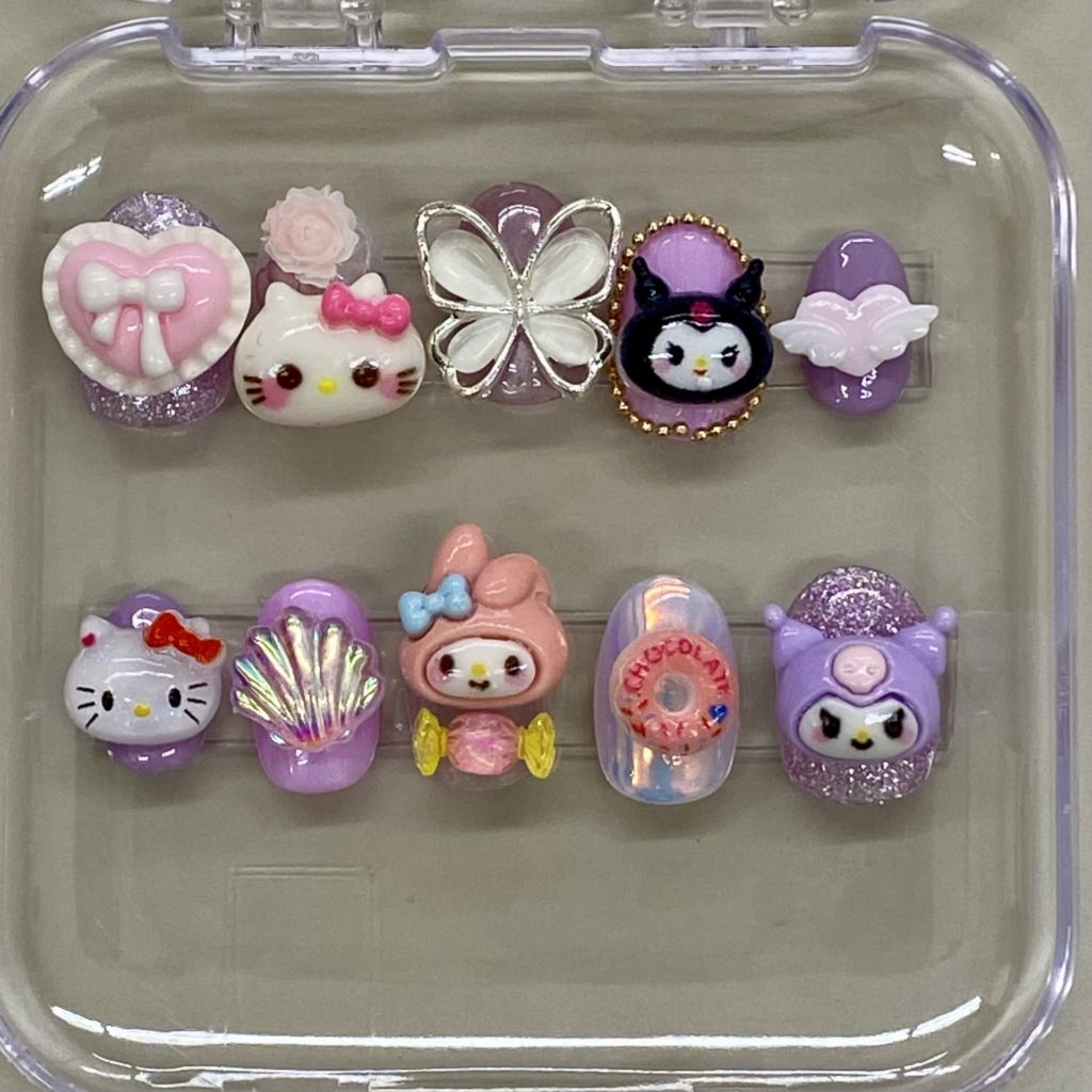 子どもたちが作ったネイルチップ作品